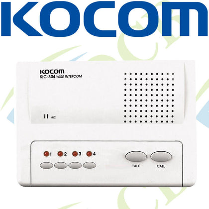 Kocom Wired Intercom Master Unit / Station Kic-304 4ch Led Control.