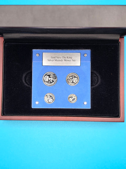 God Save The King Silver Maundy Money Set