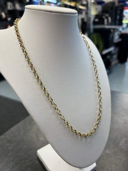 9ct Yellow Gold Belcher Chain 19