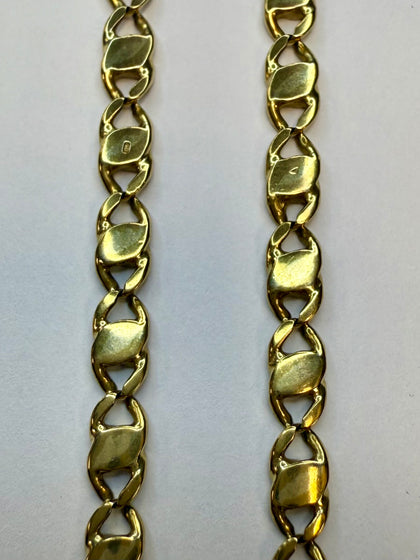9ct Gold Oval Link Chain 21”