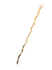 14ct A vintage 14ct two-tone wave bracelet  7.5"