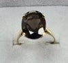 9ct Gold Smokey Quartz Ring R1/2