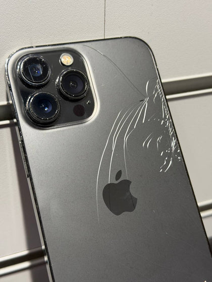 iPhone 13 Pro Max New Batt - Cracked Back  + Camera - 79% Battery Health