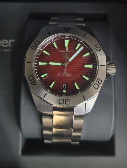 Tag Heuer Aquaracer Red Professional 200 Automatic Watch 40mm - WBP2114