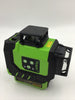 Huepar - Laser Level Self Leveing 3D Green Beam Three-Plane Leveling And Alignment Self-Leveling Laser Tool 2 Li-Ion Batteries with Type-C Charging