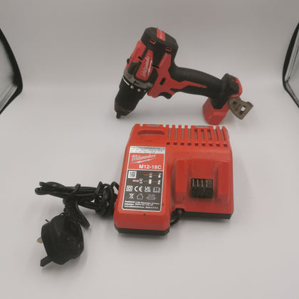 Milwaukeev Brushless 18V M18 CBLPD Cordless Combi Hammer Drill with charger- BODY ONLY NO BATTERY