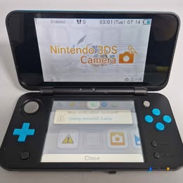 NEW 2DS XL Console, w/AC Adapter, Black & Turquoise, Unboxed