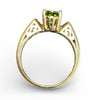 9ct Yellow Gold Peridot Ring - Size O - 2g