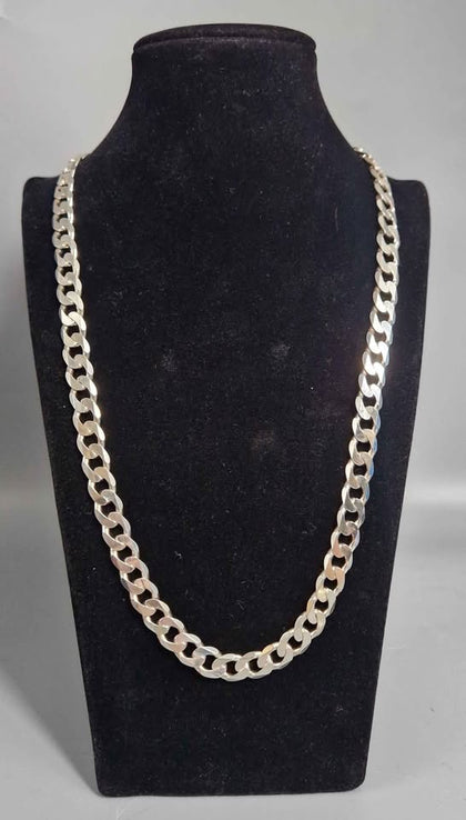 925 Silver Necklace 61.9G 22'' in Length