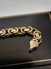 9ct Yellow Gold Byzantine Bracelet - 9" - 18.53g