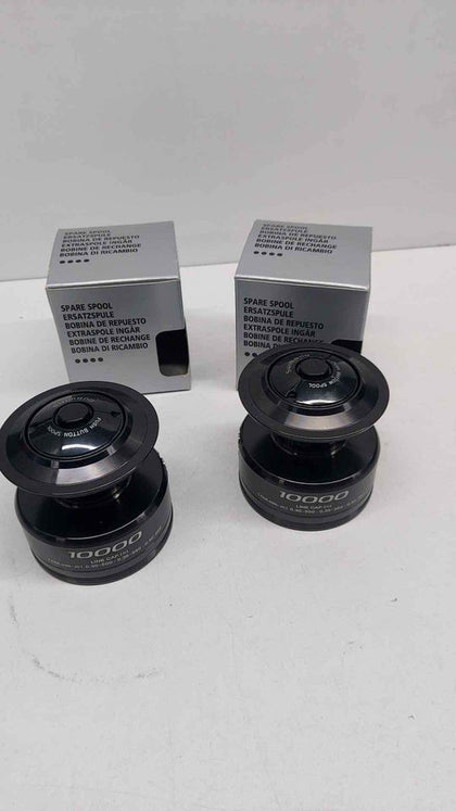 Set Of 2x Shimano Aerflex 10000 XTB Spare Spool Black.