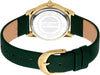 ...sale... Just Cavalli Green Leather Strap Watch