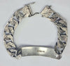 Silver Vintage Curb I.D Bracelet 8"