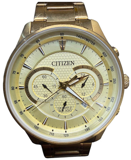 Citizen s124093 Chronograph Gold Plated Gents Watch