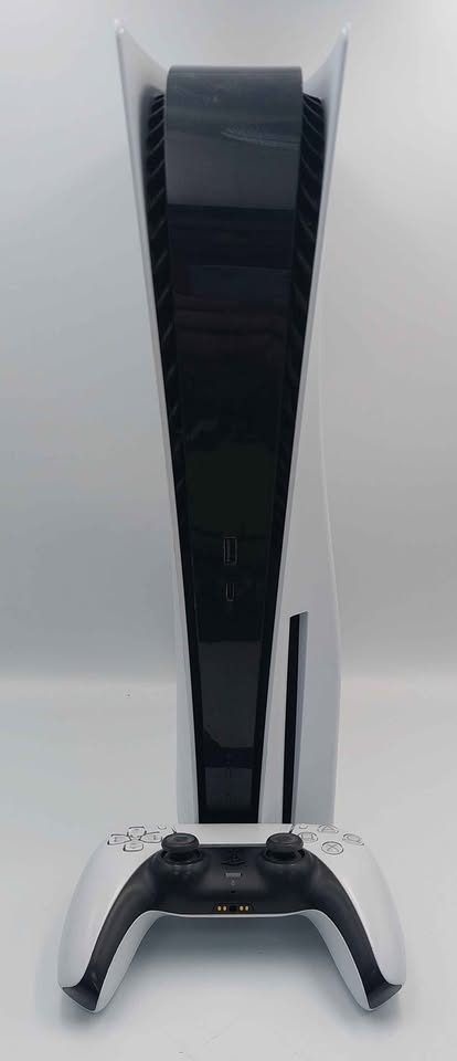 sony playstation 5 console 825GB white with pad and cables unboxed