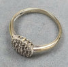 18ct diamond white gold cluster Ring  - SIZE L