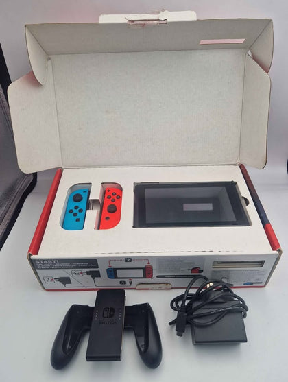 Nintendo Switch Console 32GB - Red/Blue Joy-cons - Boxed With Charger & Dock