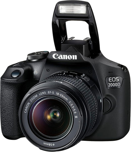 Canon EOS 2000D DSLR Digital Camera w/EFS 18-55mm MK III Lens**Unboxed**