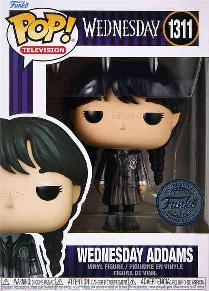 Funko Pop Wednesday Addams 1311 Metallic Exclusive.