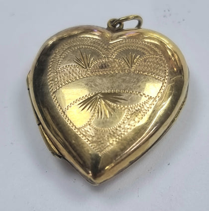 9ct Gold Locket BK & FT