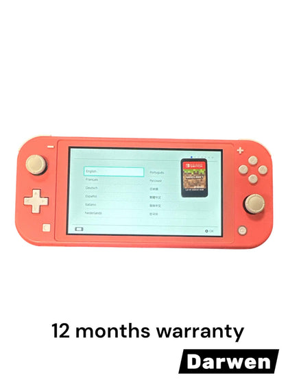 Nintendo Switch Lite Console, 32GB Coral Pink + Minecraft