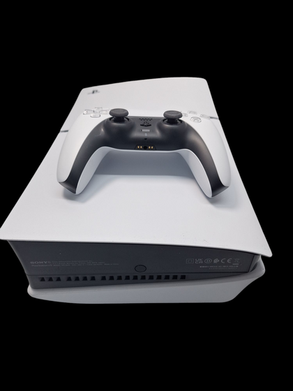 DX Sony PlayStation 5 Slim 1TB Console - Disc Edition - Boxed With White Controller & Wires