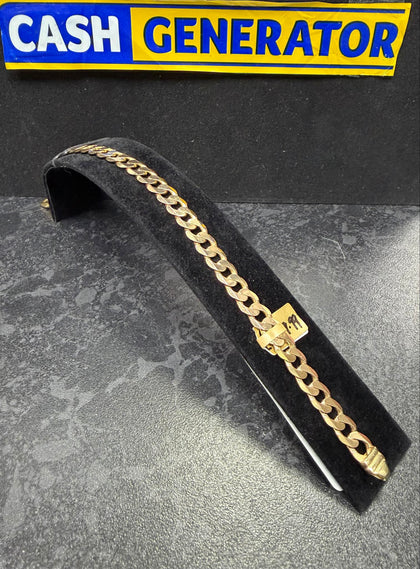 9ct Gold Curb Bracelet 16.06g