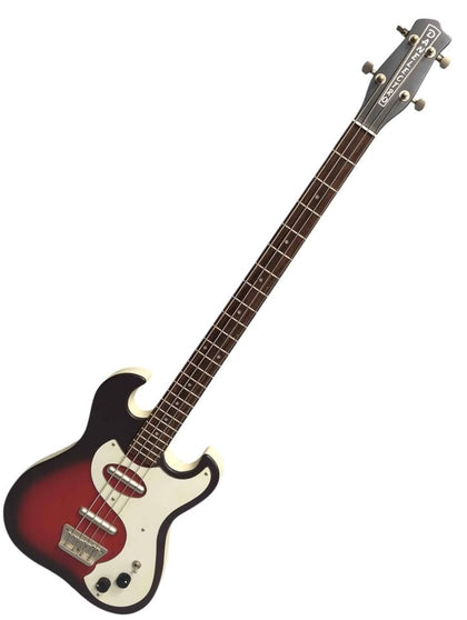 Danelectro Dan 63 Short Scale 4-String Bass Guitar (029906) Red/White/Black