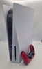 Sony PlayStation 5 825GB white Console with red controller and all leads UNBOXED