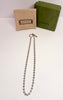 GUCCI BOULE SILVER STRIPE BEADED CHOKER NECKLACE