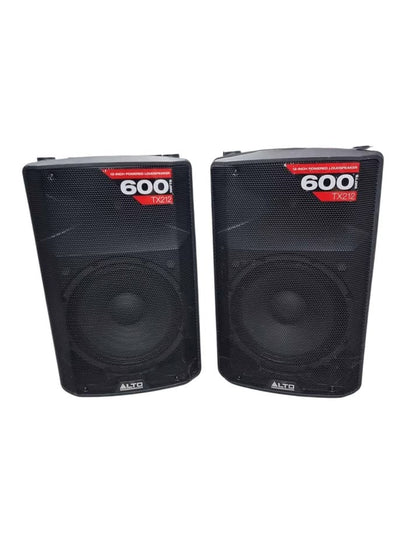 Pair Of Alto Professional TX212 600-Watt 12-Inch 2-way Powered PA Loudspeaker
