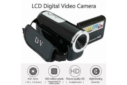 16X Zoom Digital Camcorder,Full HD 1080P, 2.7