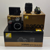 Nikon D3500 + Nikon AF-P DX Nikkor 18-55mm Lens 24.2MP Boxed
