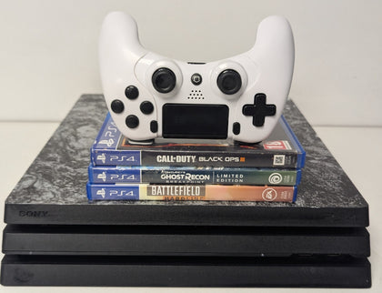 Sony Playstation 4 Pro 1TB Console & 3 Games