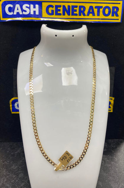 9ct Gold Chain 8.86g 22