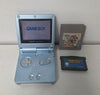Nintendo Game Boy Advance SP Pearl Blue + 2 Unboxed Games