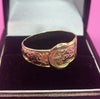9CT - Yellow Gold Buckle Ring - 3.38g - Size Y. Hallmarked