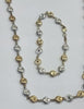 9ct White/Yellow Gold Chain & Bracelet Set