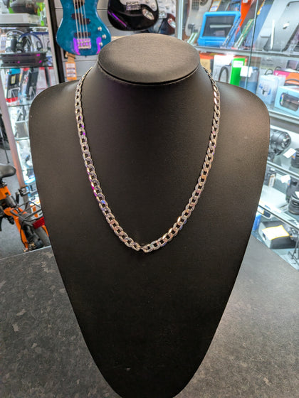 Silver Curb Chain 20