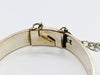 925 SILVER, BANGLE WITH LIFTING LOCK AND SMALL CHAIN, 6", 38.3G, BOXED