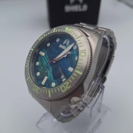 Shield Atlantis Men's Automatic Diver's Watch – 24 Jewels – Seiko NH35A Movement – Stainless Steel