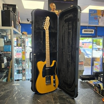 Fender Squire Telecaster Butterscotch + Hard Case
