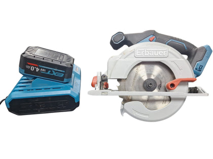 Erbauer Cordless Circular Saw (ERI1085CSW) With 150W Battery Charger And 4.0AH Li-Ion Battery
