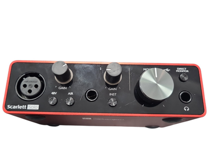 Focusrite Scarlett Solo 2nd Gen Audio Interface (USB) Unboxed With No Leads