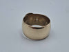 Vintage 9ct Yellow Gold Buckle Ring Star Set - Size V - 12.2 Grams