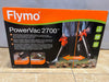 ** SALE **FLYMO POWERVAC 2700 CORDED LEAF BLOWER, 2700W, 40 LITRE BAG CAPACITY, AIRFLOW SPEED 192 MPH/ 310 KMH, BOXED