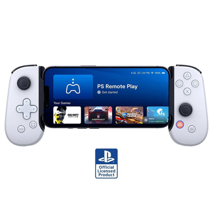 Backbone White One Playstation Edition Mobile Gaming Controller For iPhone.