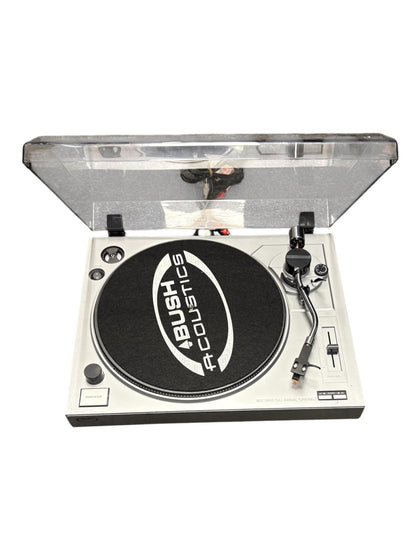 Bush Acoustics Belt Drive Full Manual Turntable MTT2 Silver 2010s