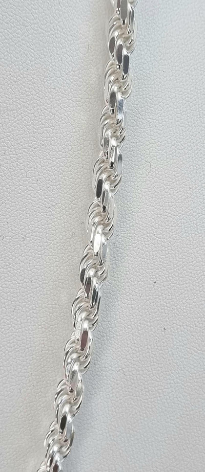 Silver rope chain 24