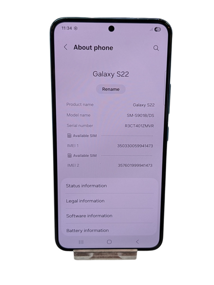 Samsung Galaxy S22 - 128GB - graphite